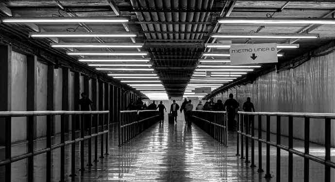people walking on hallway during daytime